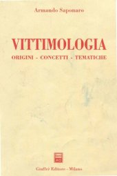 book Vittimologia. Origini, concetti, tematiche