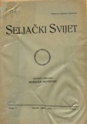 book Seljački svijet svezak 2. (veljača 1933)