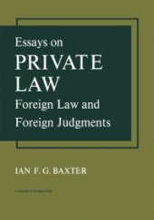 book Essays on Private Law: Foreign Law and Foreign Judgments