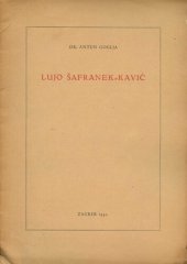 book Lujo Šafranek-Kavić