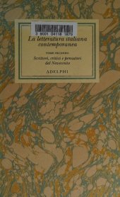 book La letteratura italiana contemporanea. Tomo secondo. Scrittori, critici e pensatori del Novecento