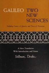 book Two New Sciences including centers of gravity & force of percussion