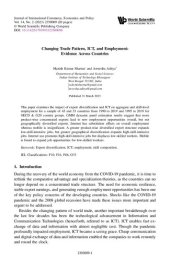 book Changing Trade Pattern, ICT, and Employment: Evidence Across Countries