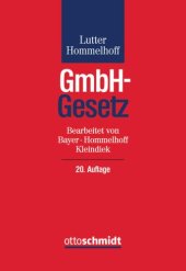 book GmbH-Gesetz: Kommentar