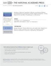 book Building a National Capability to Monitor and Assess Medical Countermeasure Use During a Public Health Emergency: Going Beyond the Last Mile: Proceedings of a Workshop