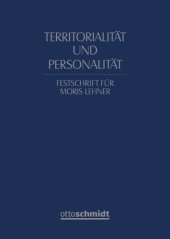 book Territorialität und Personalität: Festschrift für Moris Lehner