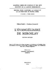 book Miroslavljevo jevandjelje / L'évangéliaire de Miroslav