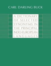 book A Dictionary of Selected Synonyms in the Principal Indo-European Languages