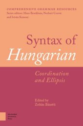 book Syntax of Hungarian: Coordination and Ellipsis