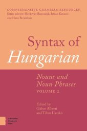 book Syntax of Hungarian: Nouns and Noun Phrases, Volume 2