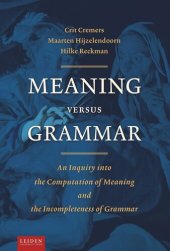 book Meaning Versus Grammar: An Inquiry into the Computation of Meaning and the Incompleteness of Grammar