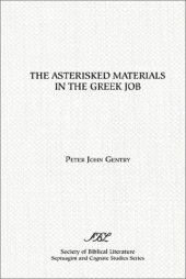 book The Asterisked Materials in the Greek Job 