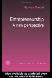 book Entrepreneurship: A New Perspective 