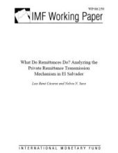 book What Do Remittances Do? Analyzing the Private Remittance Transmission Mechanism in El Salvador