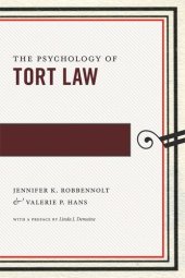 book The Psychology of Tort Law