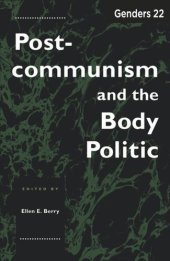 book Genders 22: Postcommunism and the Body Politic