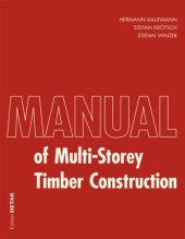 book Manual of Multistorey Timber Construction