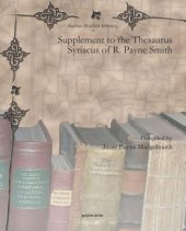 book Supplement to the Thesaurus Syriacus of R. Payne Smith