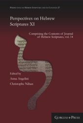 book Perspectives on Hebrew Scriptures XI: Comprising the Contents of Journal of Hebrew Scriptures, vol. 14