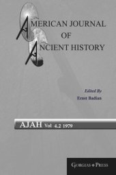 book American Journal of Ancient History