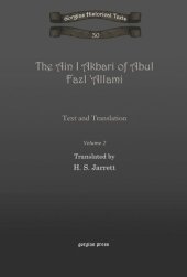 book The Ain I Akbari of Abul Fazl 'Allami: Text and Translation