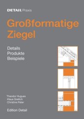 book Großformatige Ziegel: Details, Produkte, Beispiele