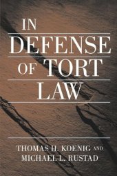 book In Defense of Tort Law