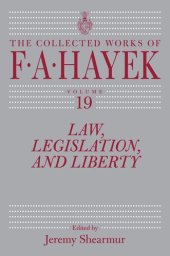 book Law, Legislation, and Liberty, Volume 19