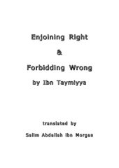 book Enjoining Right & Forbidding Wrong