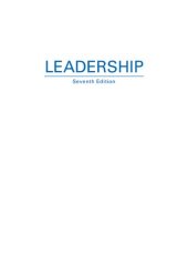 book Leadership: Theory and Practice