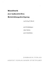 book Handbuch der industriellen Bekleidungsfertigung