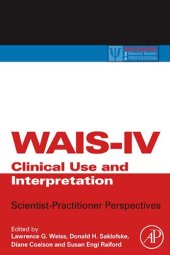 book WAIS-IV Clinical Use and Interpretation