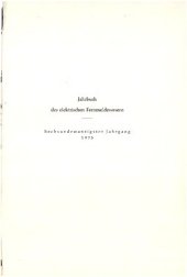 book Jahrbuch des elektrischen Fernmeldewesens 1975