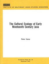 book The Cultural Ecology of Early Nineteenth Century Java