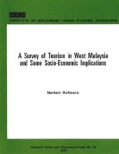 book A Survey of Tourism in West Malaysia and Some Socio-Economic Implications