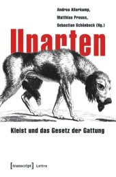 book Unarten: Kleist und das Gesetz der Gattung