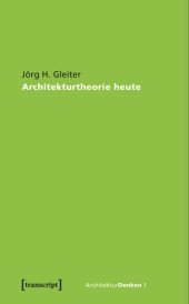 book Architekturtheorie heute