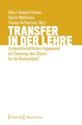 book Transfer in der Lehre: Zivilgesellschaftliches Engagement als Zumutung oder Chance für die Hochschulen?