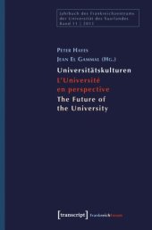 book Universitätskulturen - L'Université en perspective - The Future of the University