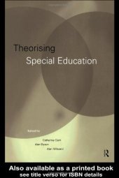 book Theorising Special Education