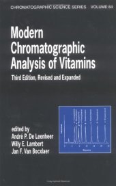 book Modern Chromatographic Analysis of Vitamins, Revised and Expanded 