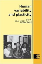 book Human Variability and Plasticity 