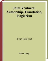 book Joint Ventures: Authorship, Translation, Plagiarism 