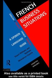 book French Business Situations: A Spoken Language Guide 