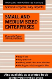 book Small and Medium Sized Enterprises 