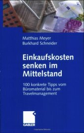 book Einkaufskosten senken im Mittelstand