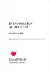 book Introduccion Al Derecho 