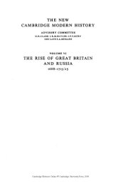 book The New Cambridge Modern History: The Rise of Great Britain and Russia, 1688-1715/25