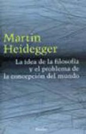 book La idea de la filosofía y el problema de la concepción del mundo