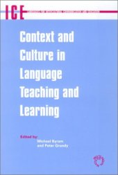 book Context and Culture in Language Teaching and Learning 